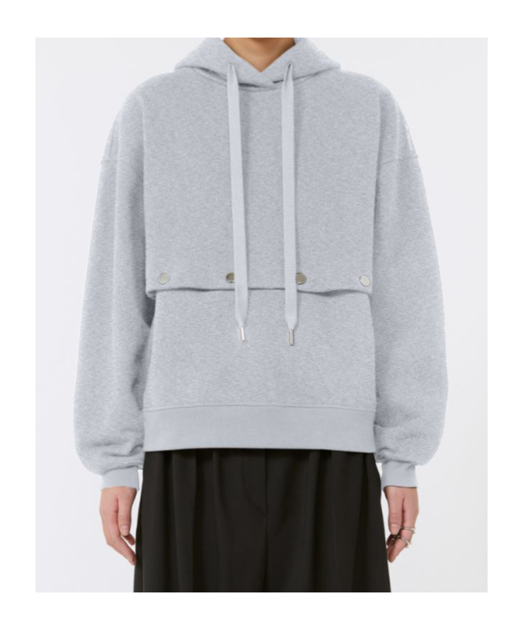 Sportmax Hooded Sweatshirt In Gray