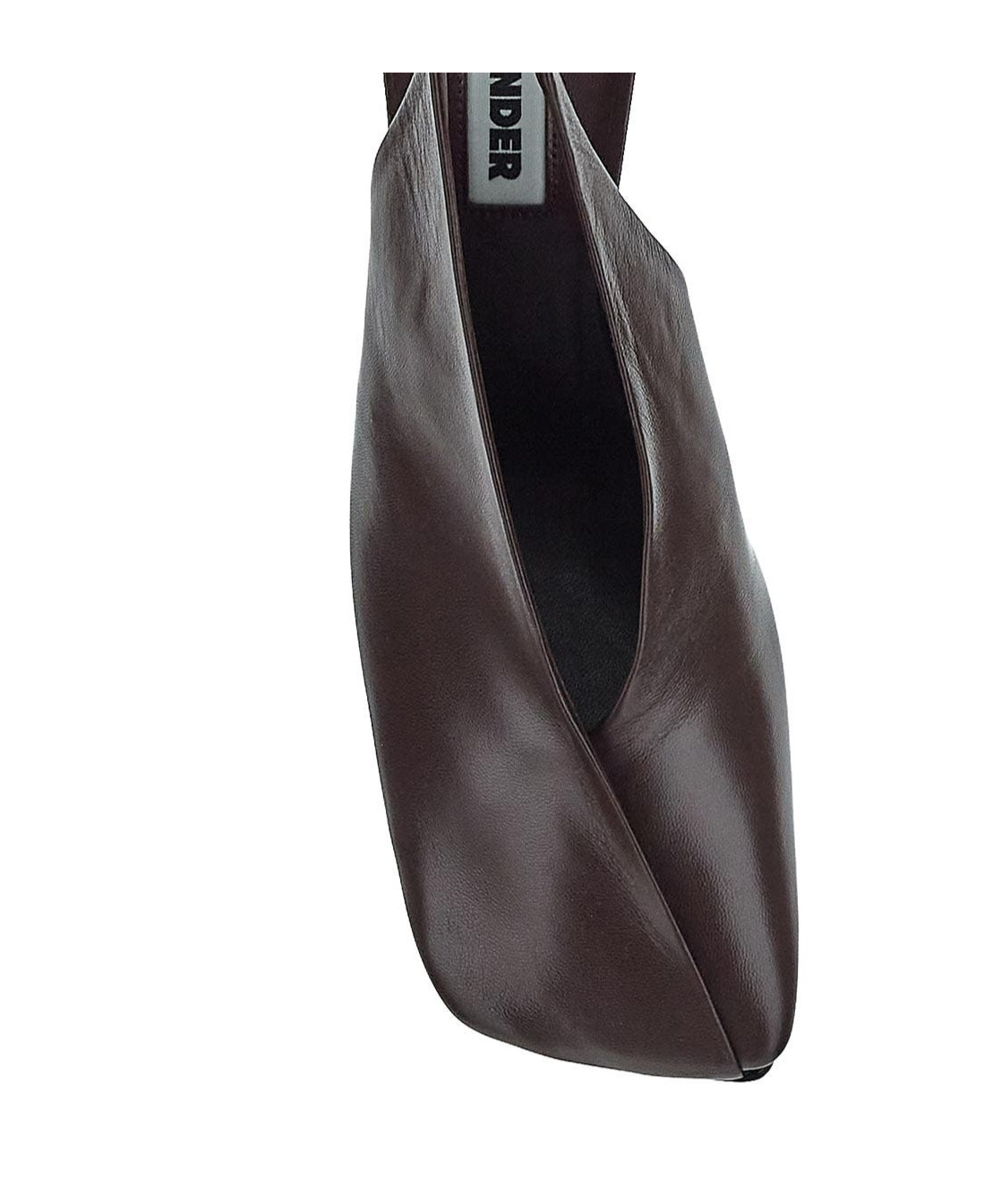 Jil Sander Square-headed High-heeled Sandals In Black