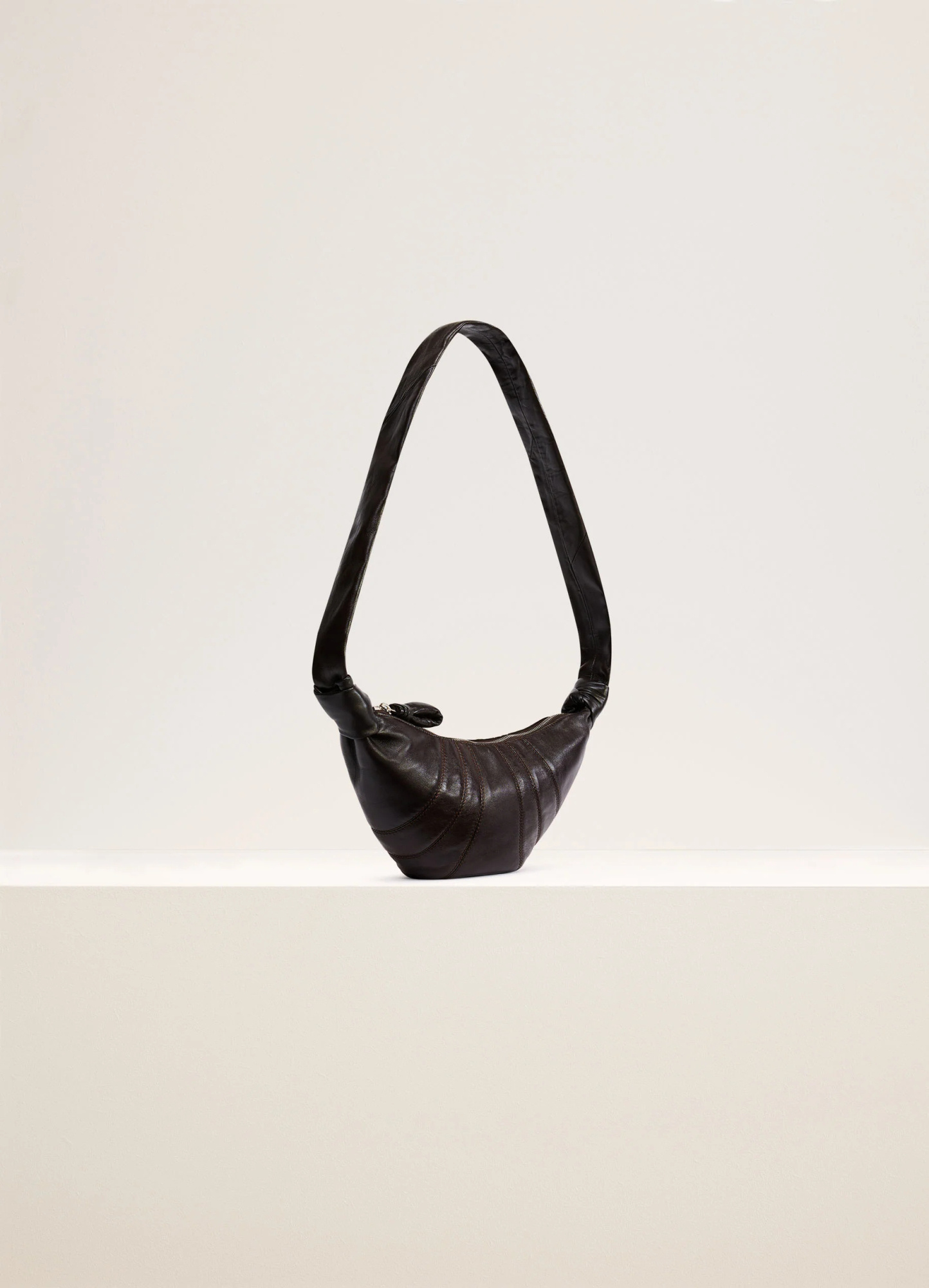 LEMAIRE LEMAIRE CROISSANT PANELLED SMALL SHOULDER BAG