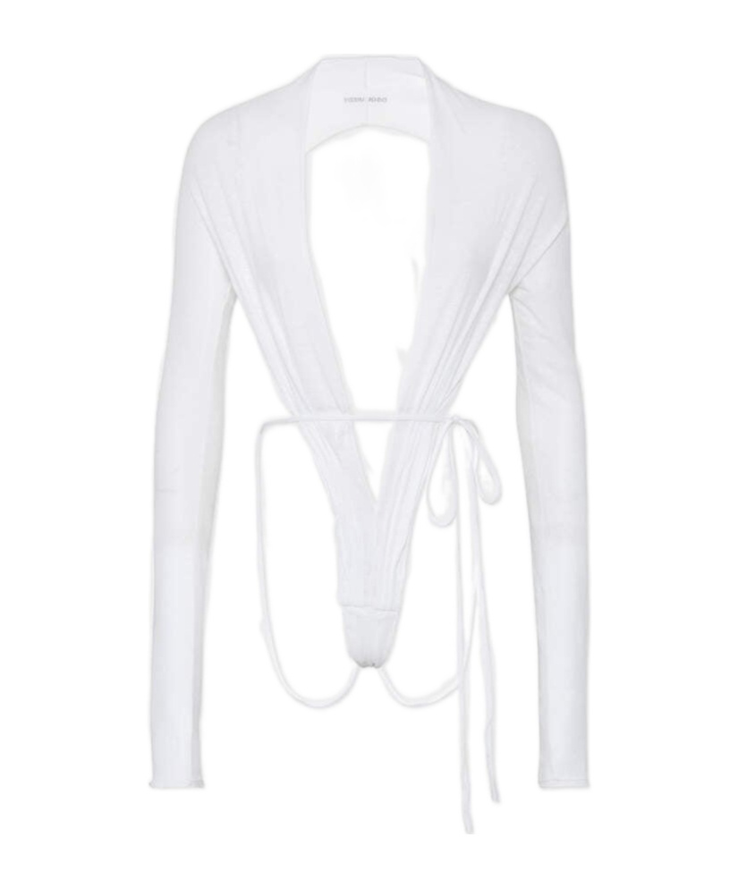 Dsquared2 Open-back Bodysuit In White