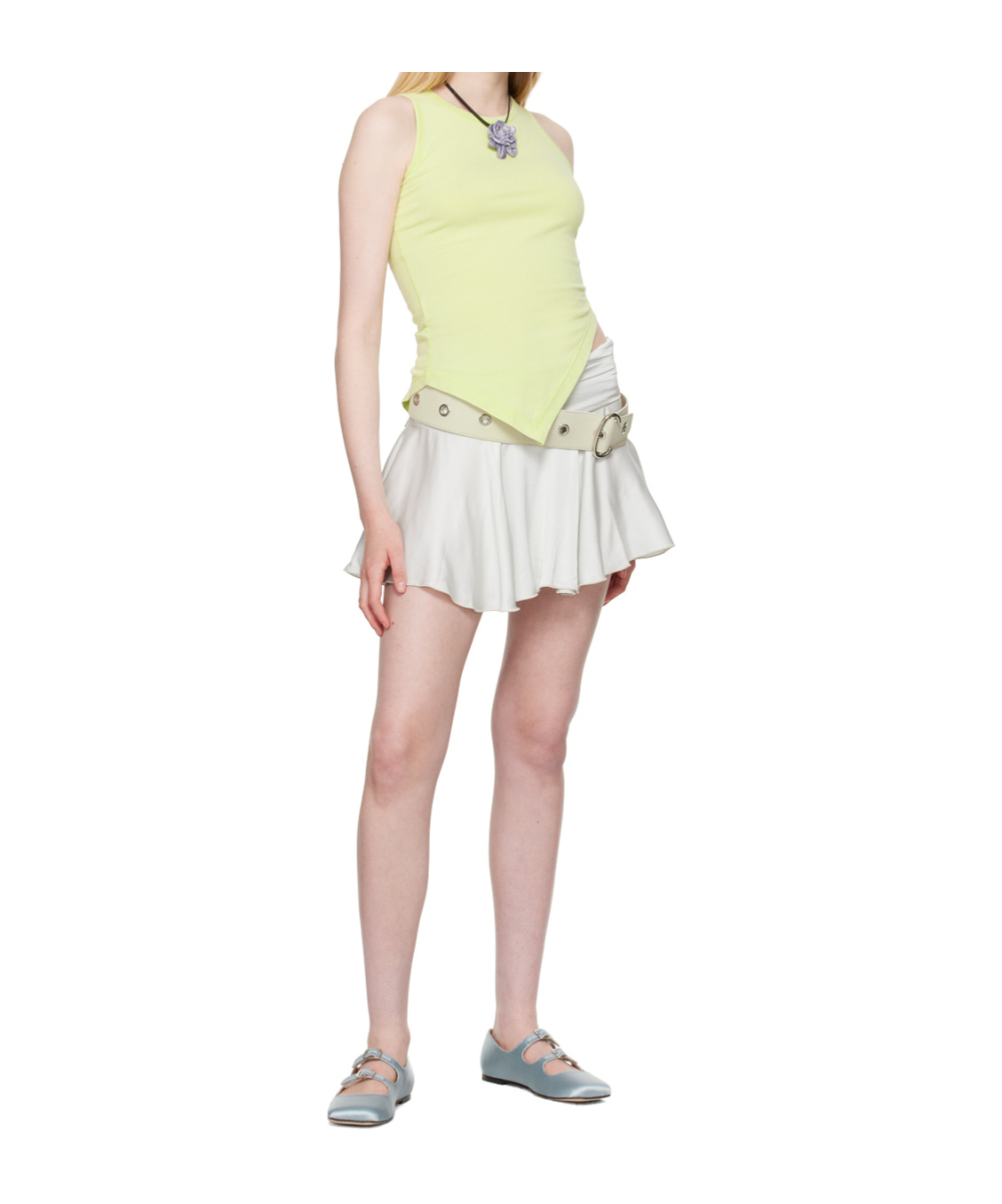 Gimaguas Green Furore Tank Top In Yellow