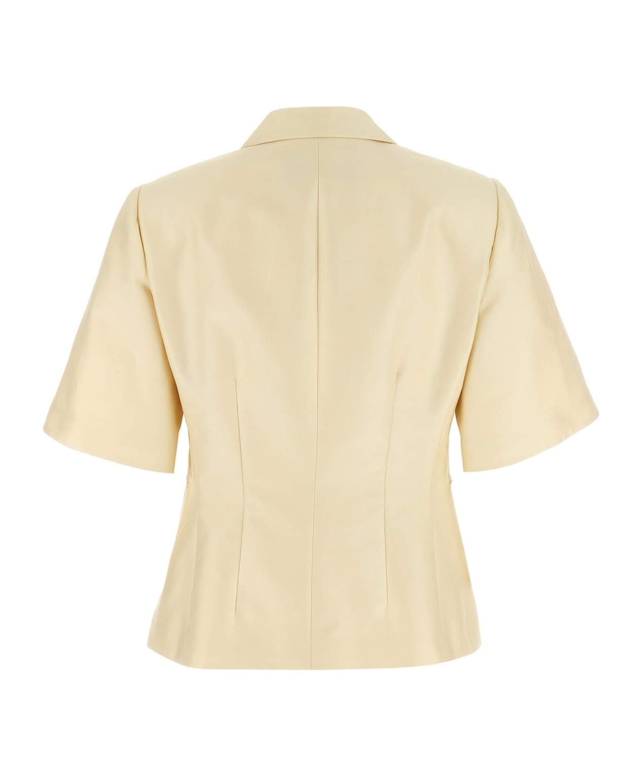 Shop Fabiana Filippi Long Sleeve Casual Jacket In White