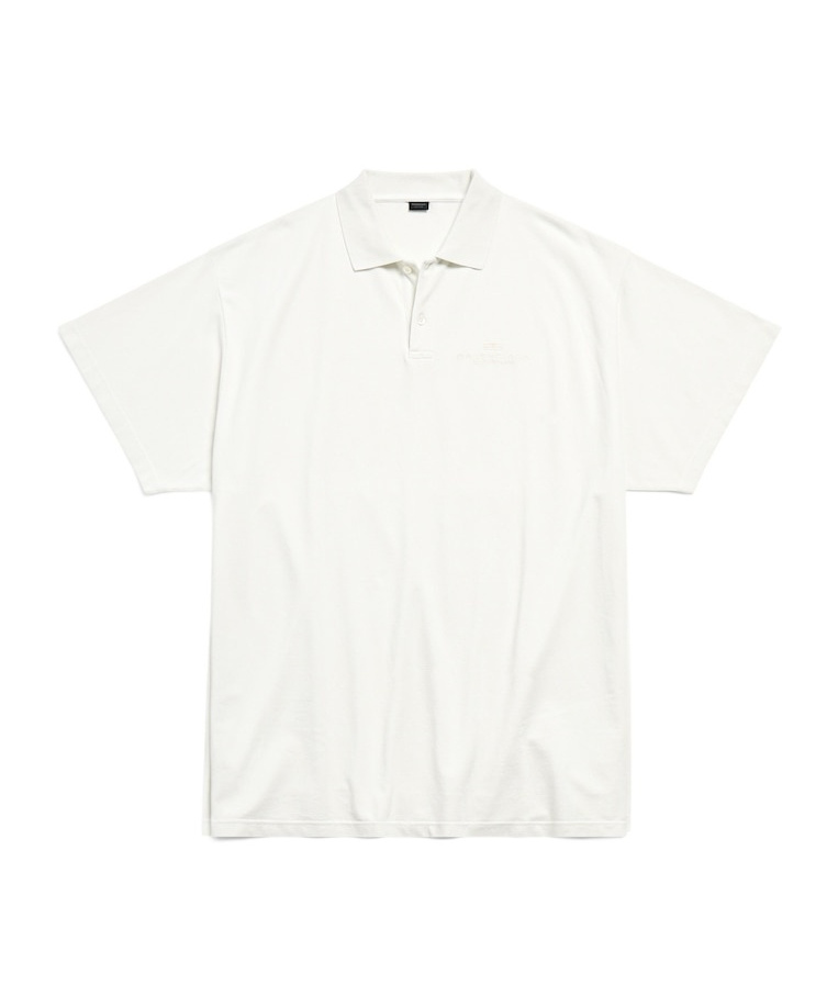 BALENCIAGA BALENCIAGA LOGO EMBROIDERED POLO SHIRT