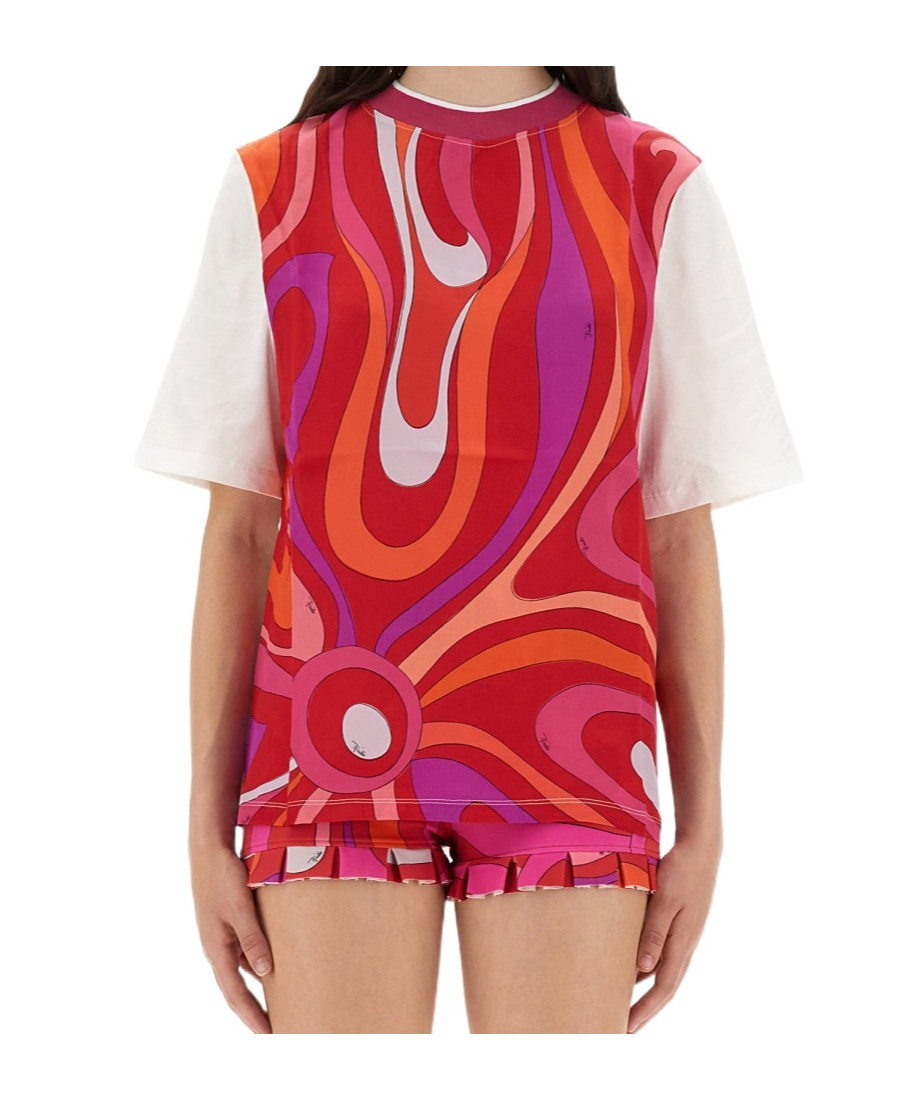 Pucci Pattern-printed Crewneck T-shirt In Multi