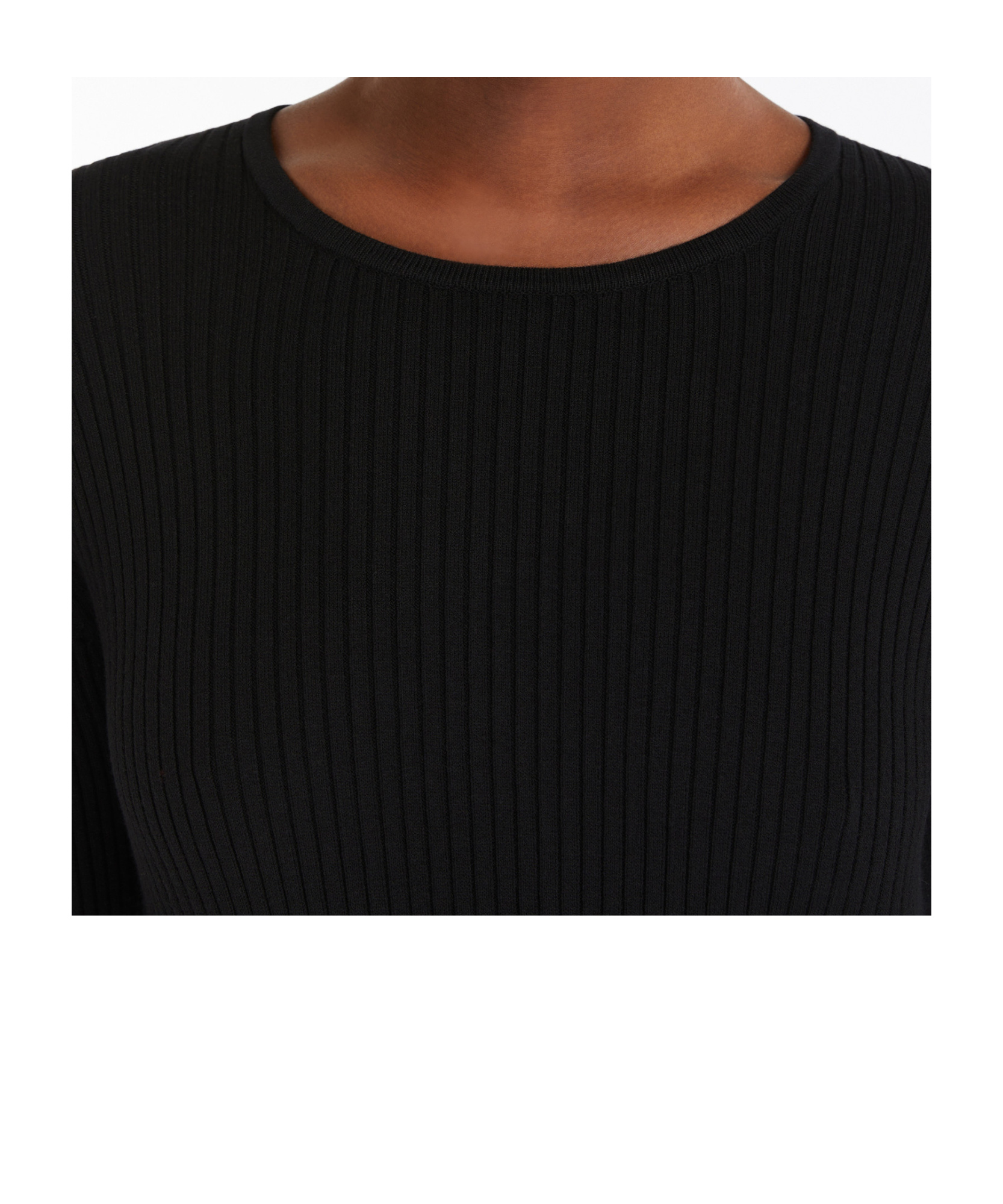 Weekend Max Mara Long-sleeved Knitted Dress In Black