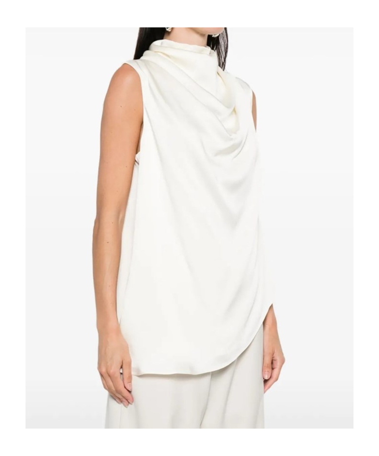 Rohe Róhe Cream Viscose Blend Tank Top In White