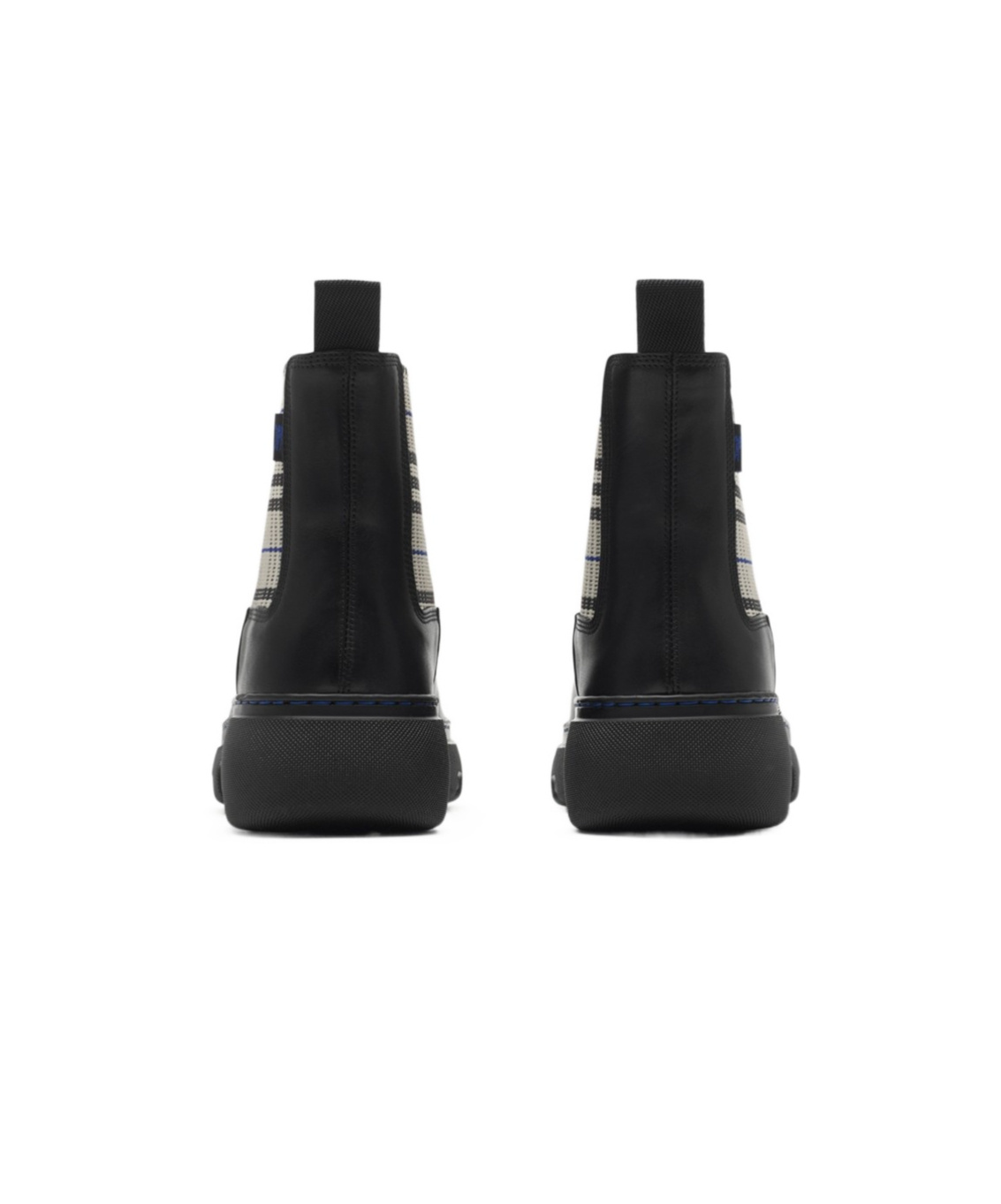 Burberry Creeper Chelsea Low Ankle Boots For Women In Black