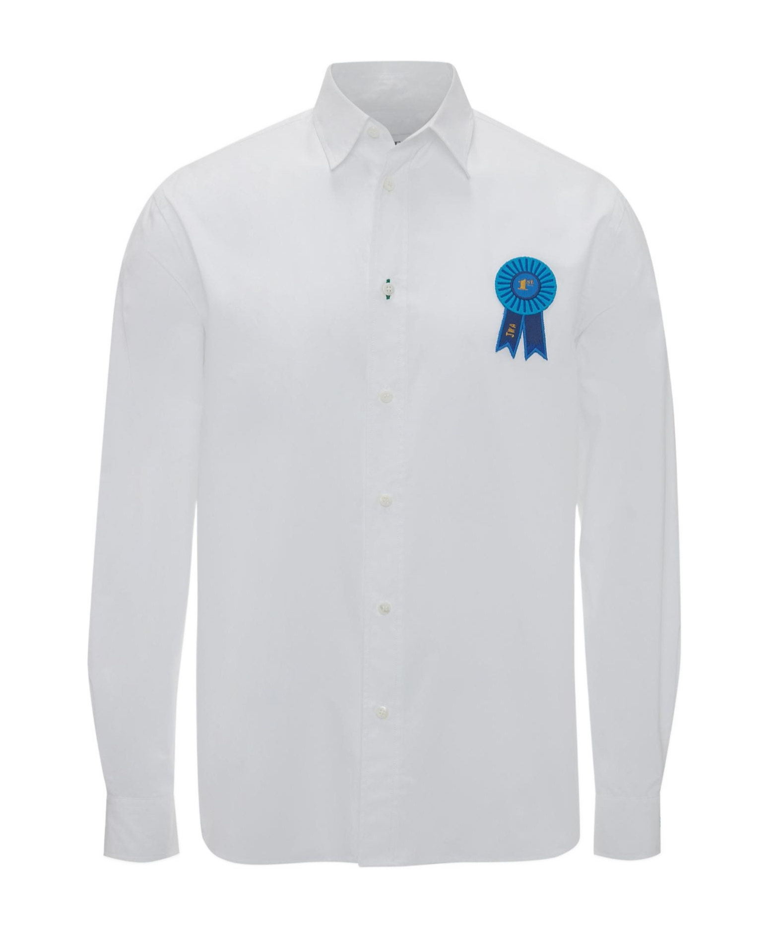 Jw Anderson Appliqué-detail Cotton Shirt In White