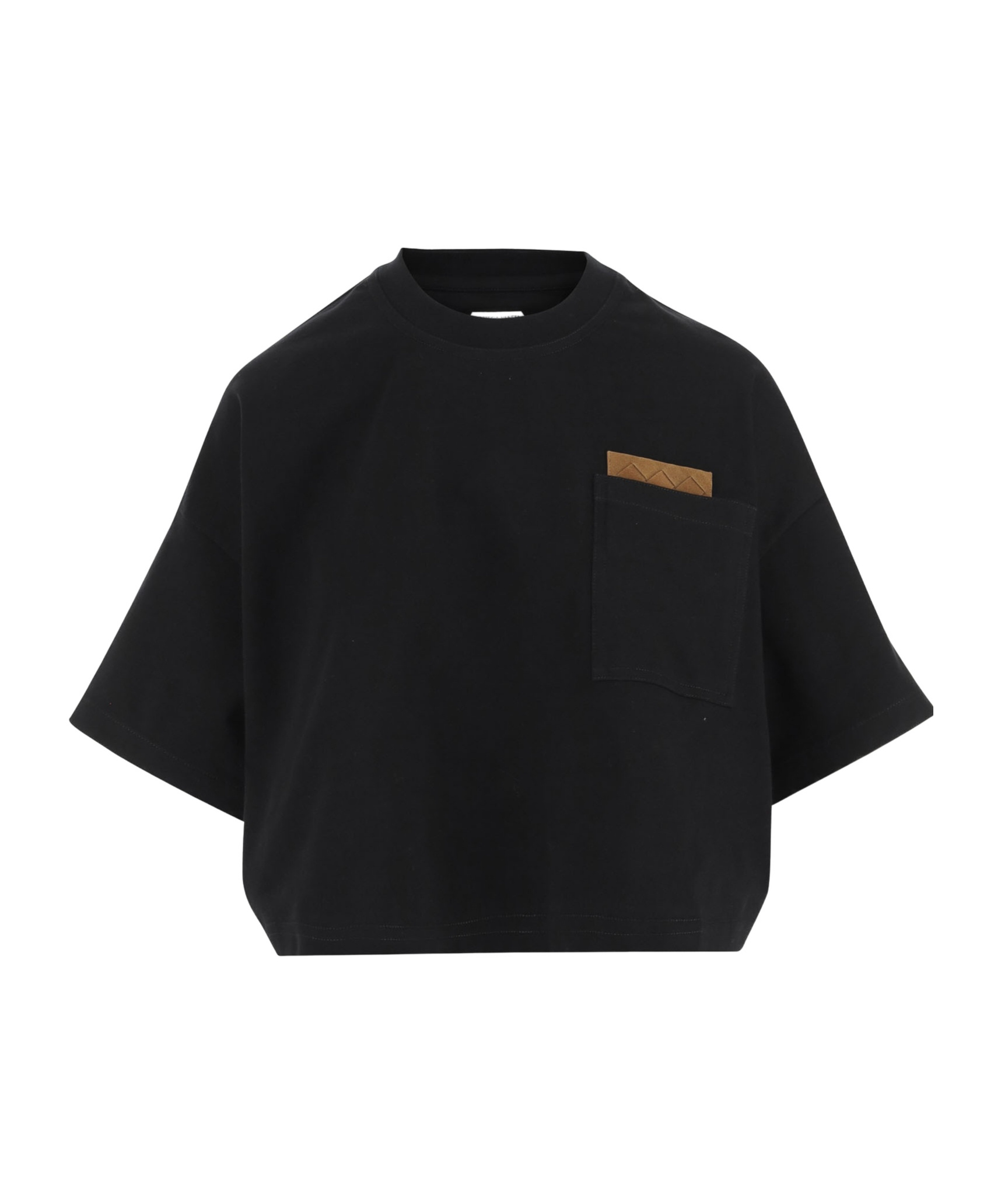 Bottega Veneta Round Neck T-shirt In Black