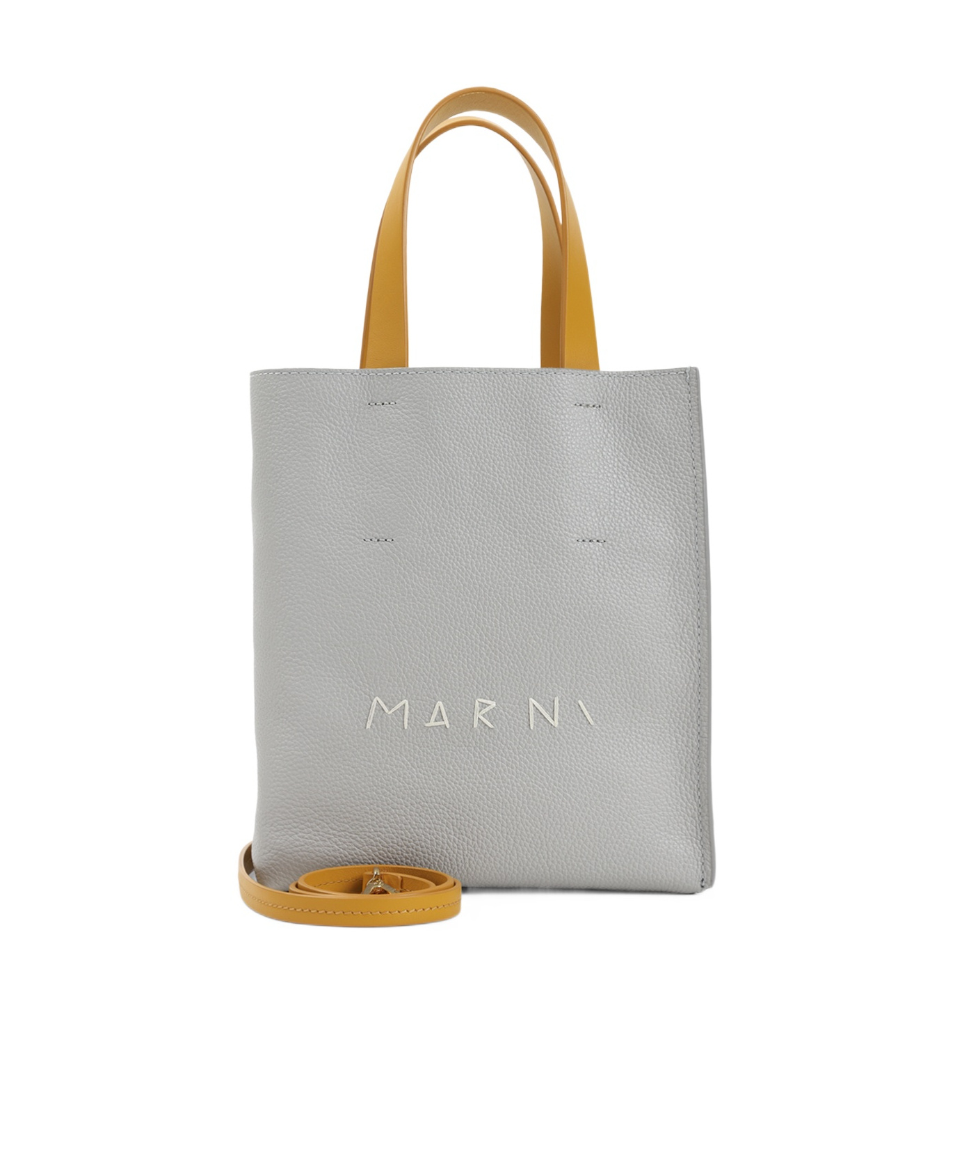 Marni Museo Mini Tote Bag In Gray