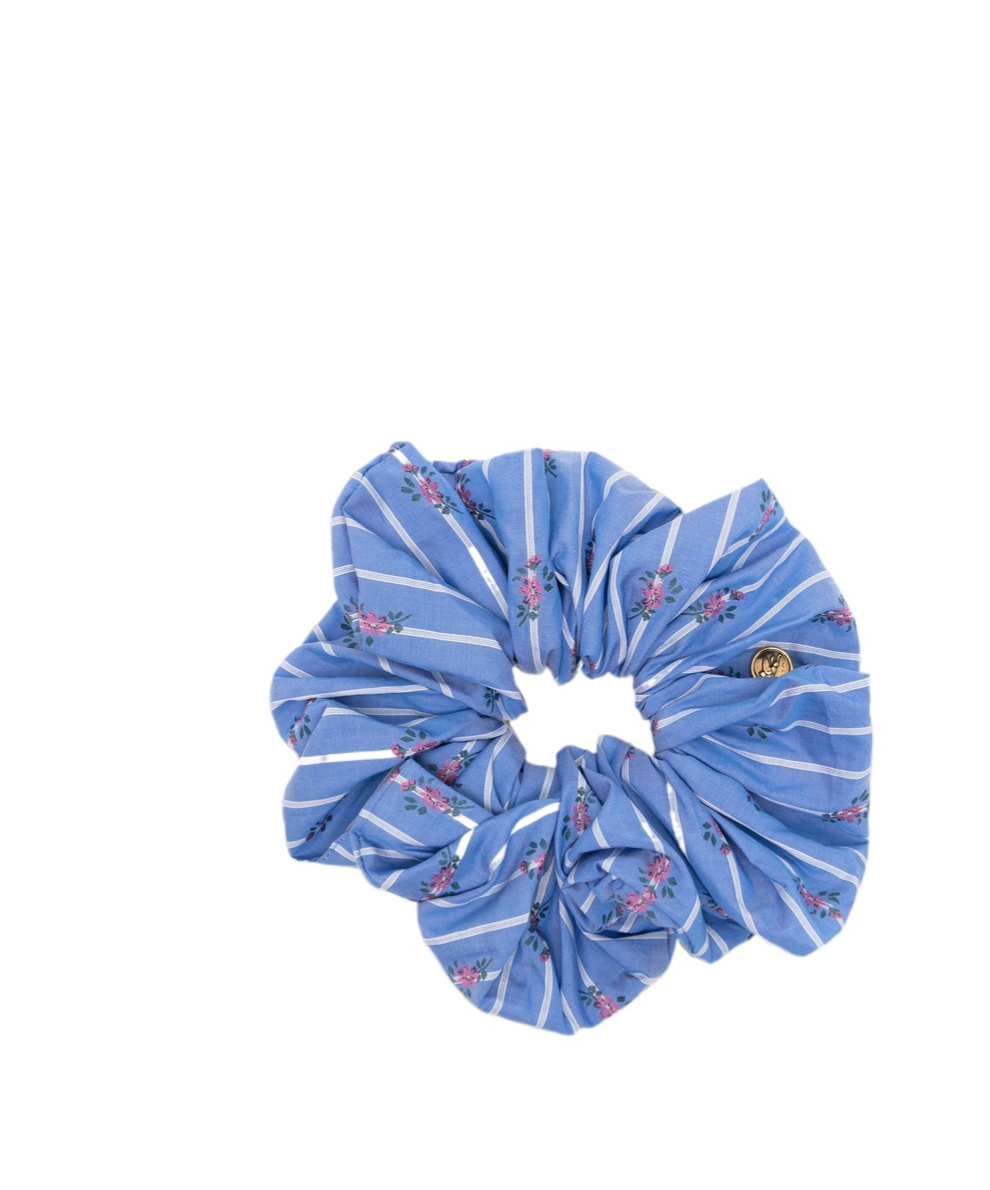 Etro Striped Hair Tie In Blue
