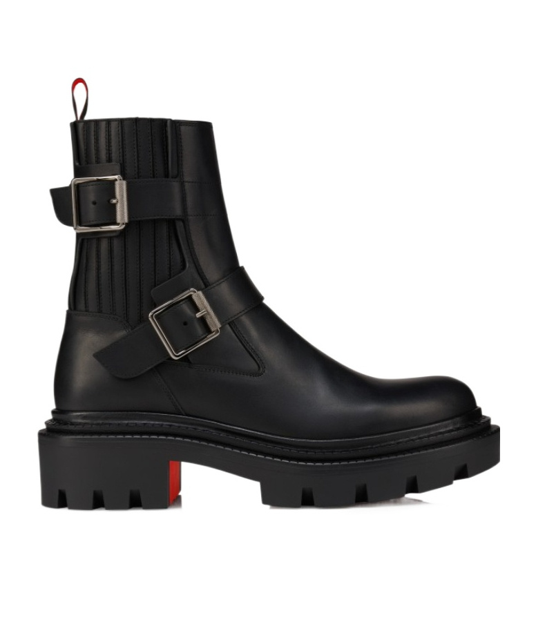 Christian Louboutin Oxybootie College Low Boots In Black
