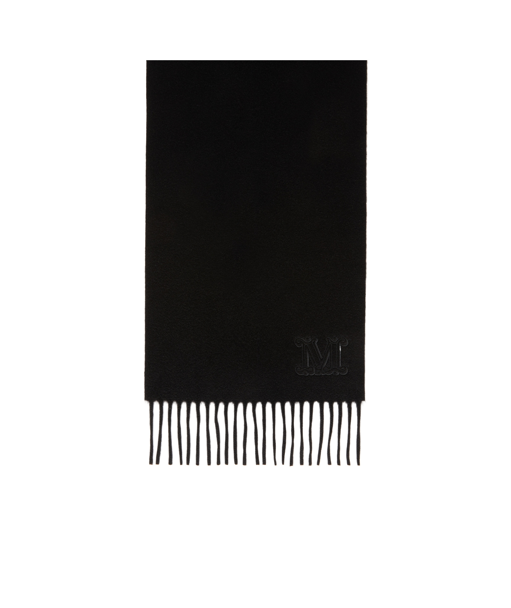 Shop Max Mara Monogram-embroidered Cashmere Stole