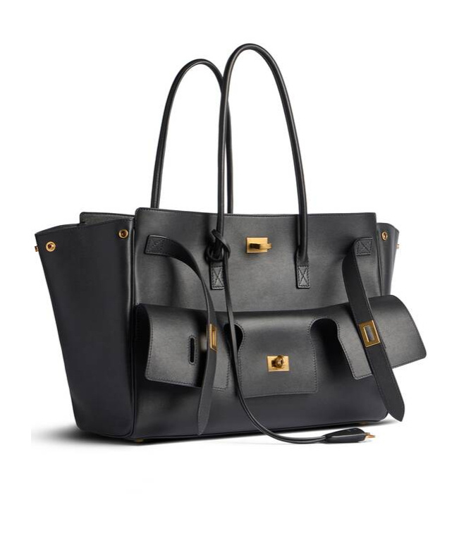 Balenciaga Black Bel Air Small Carry All Bag In Black