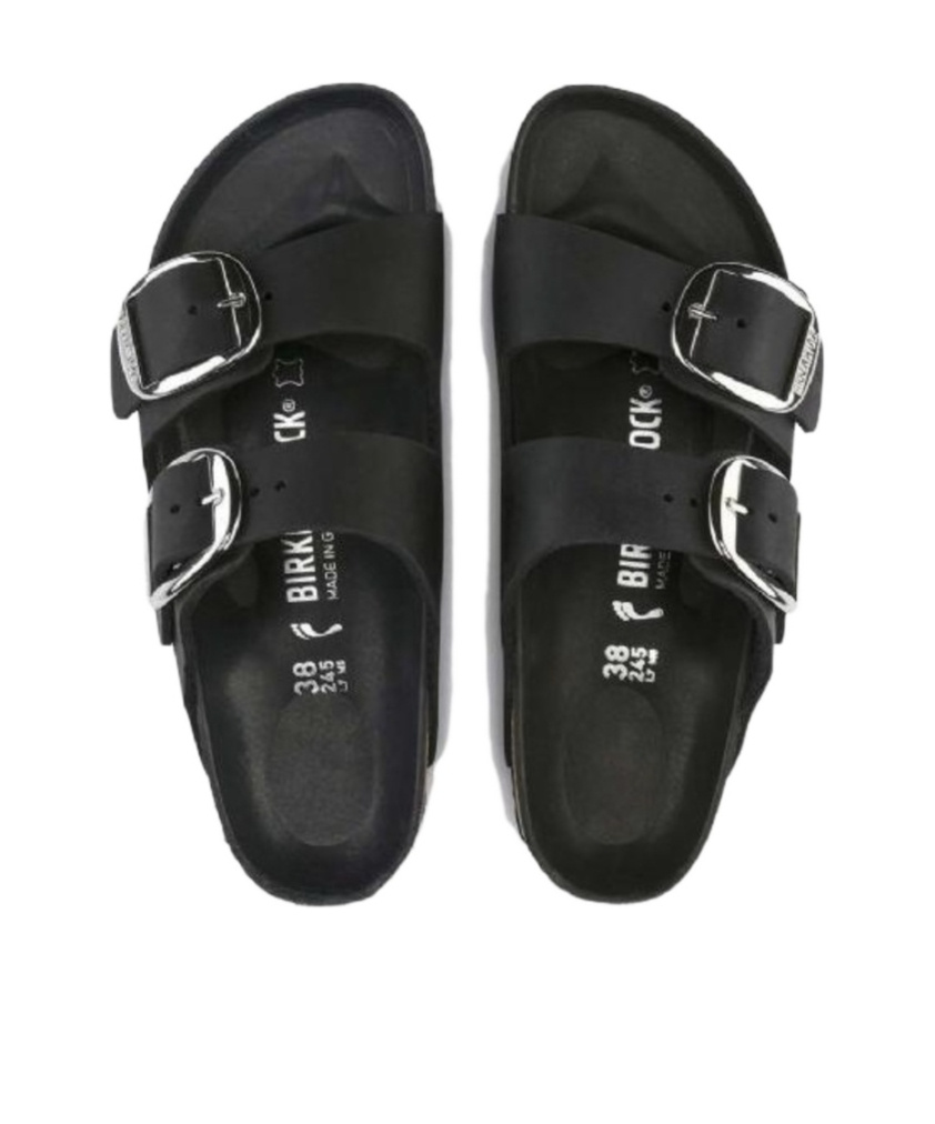 Birkenstock Arizona Big Buckle Slip-on Sandals In Black