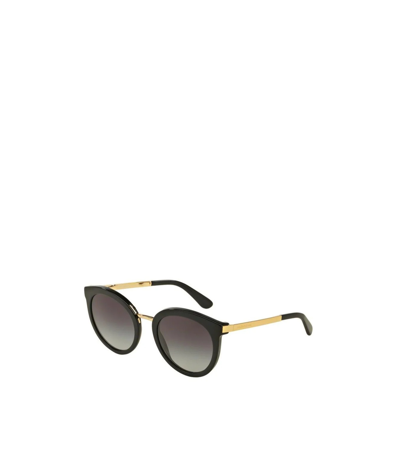 Dolce & Gabbana Womens Black Dg4268 Round-frame Acetate Sunglasses In Black