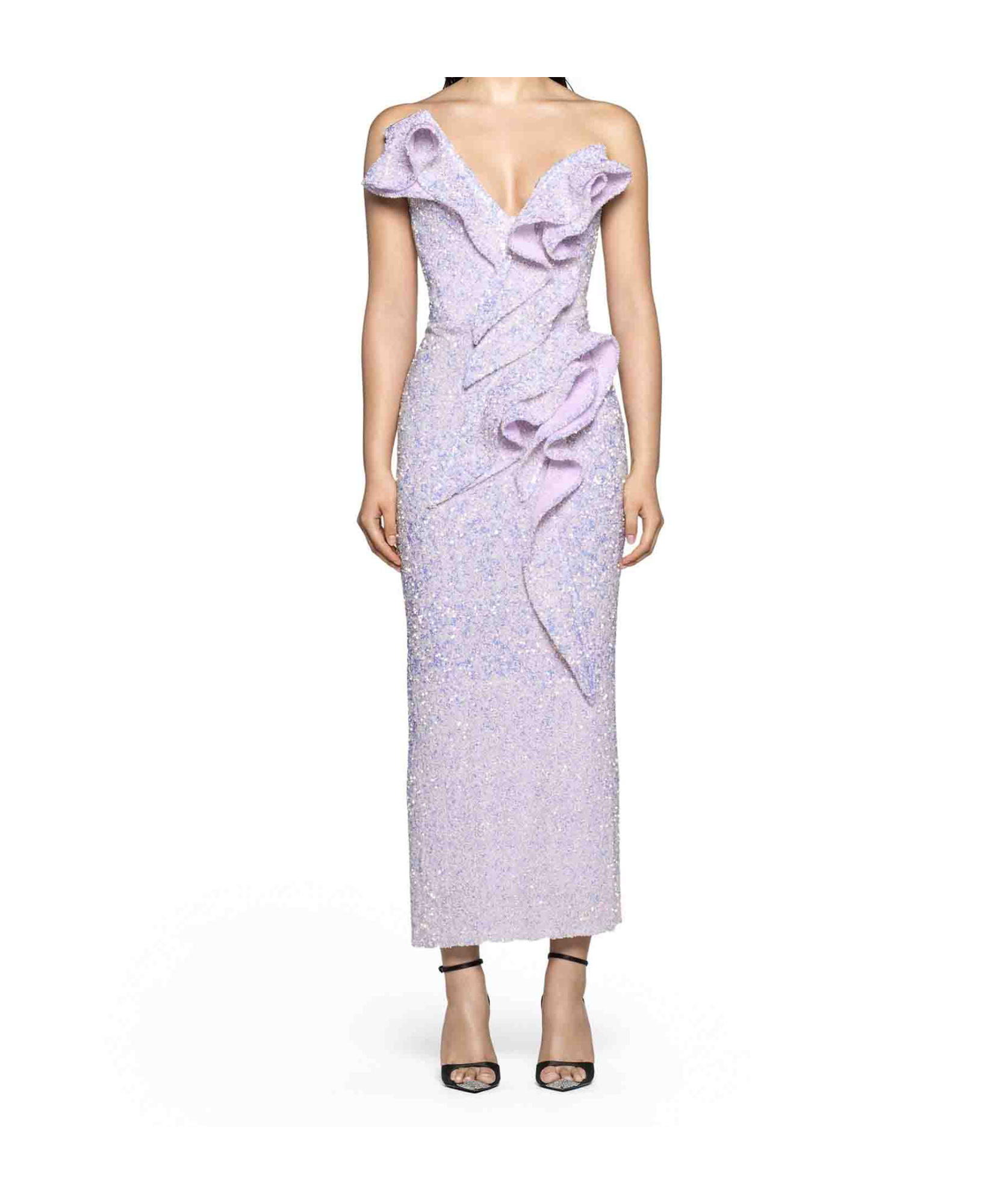 Maticevski Spellbind Dress In Gray