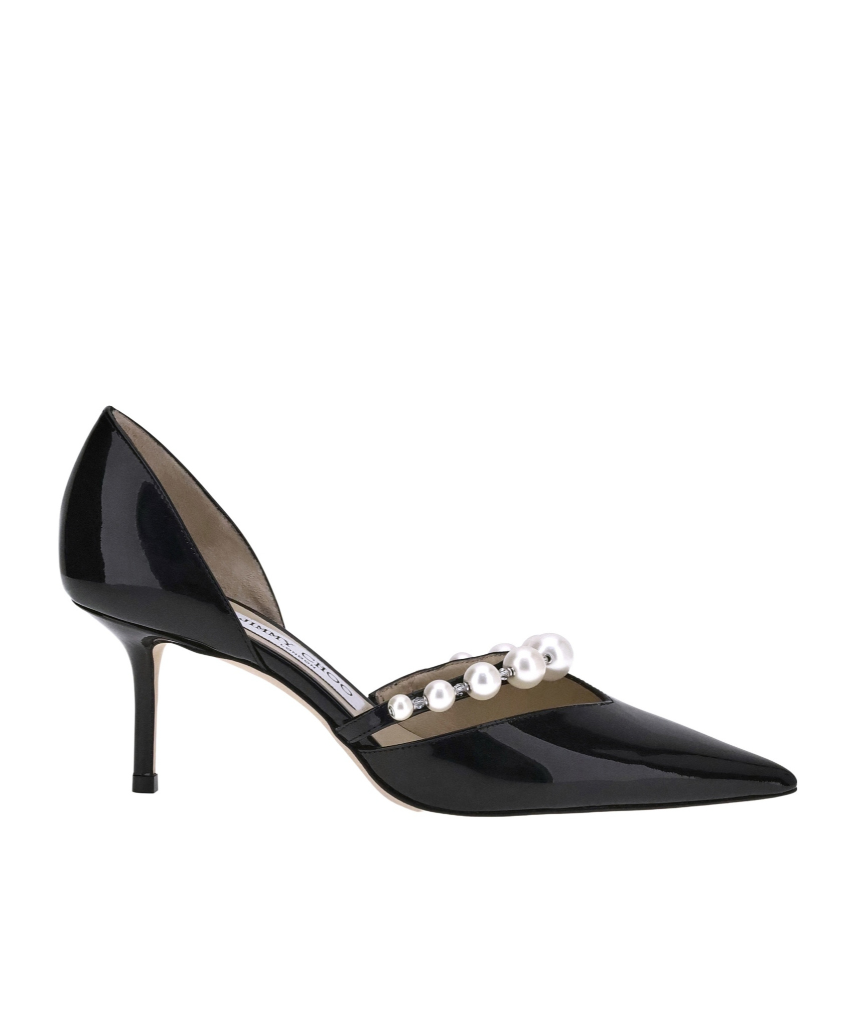Jimmy Choo Aurelie 65 Patent Leather Pumps With Applied Pearls