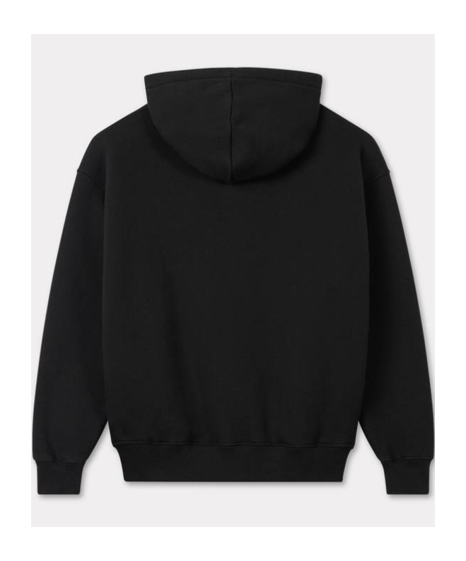 Kenzo Long-sleeved Hooded Hoodie In Black