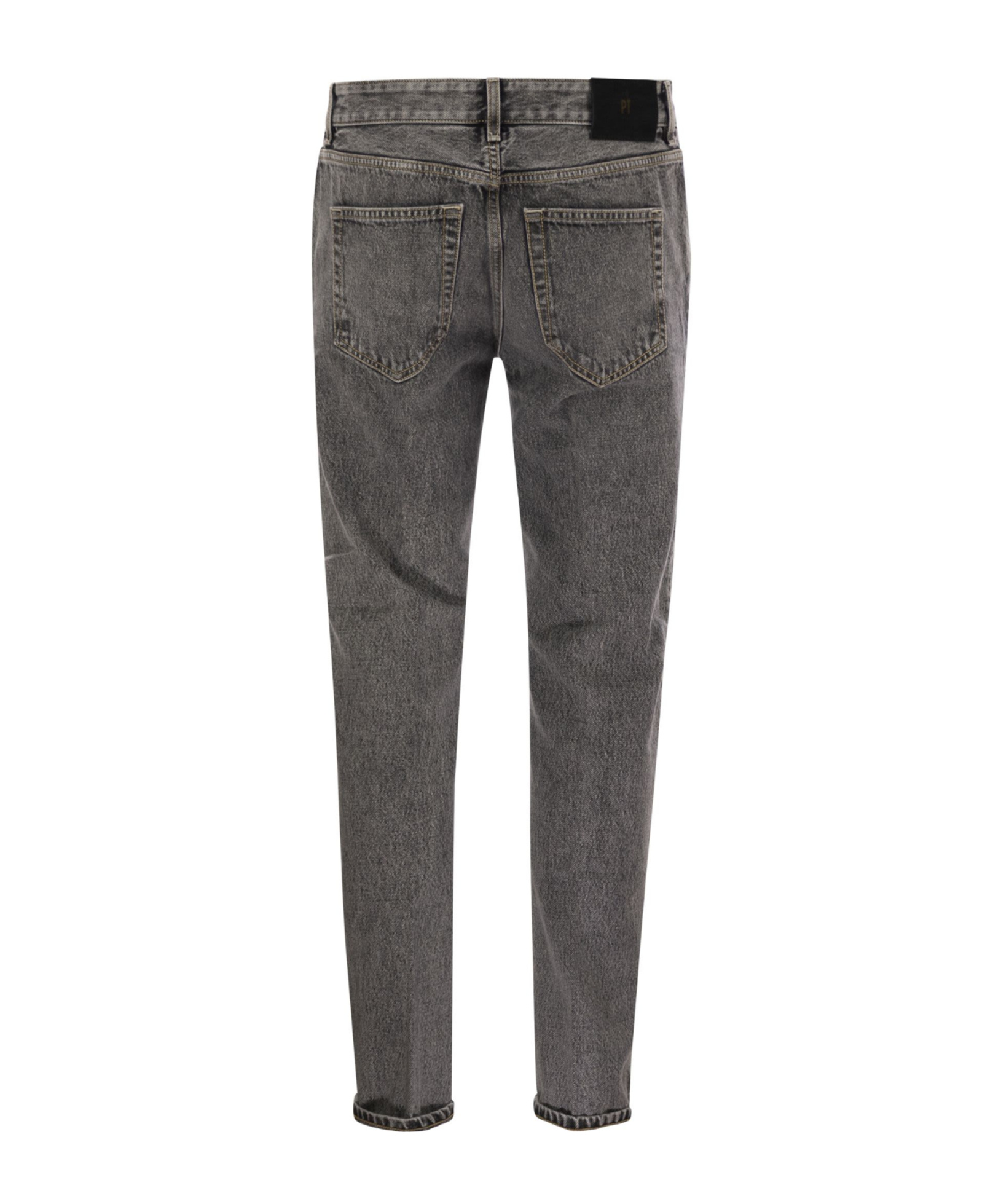 Pt Torino Logo-patch Jeans In Gray