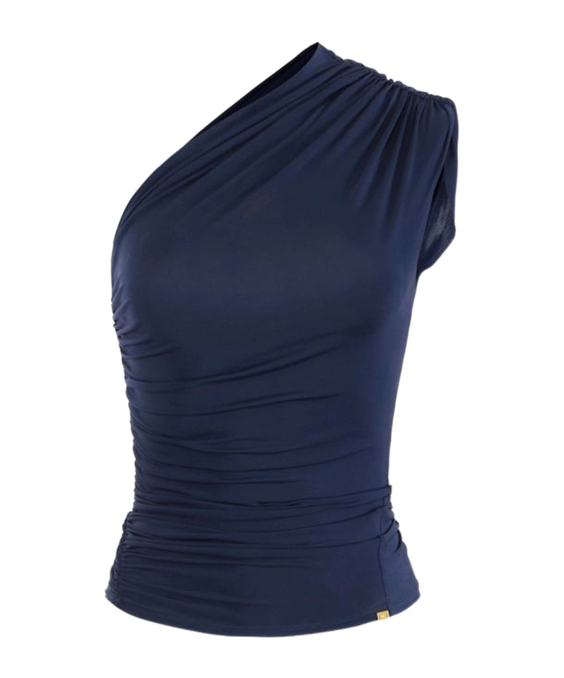 ELISABETTA FRANCHI ONE-SHOULDER TOP