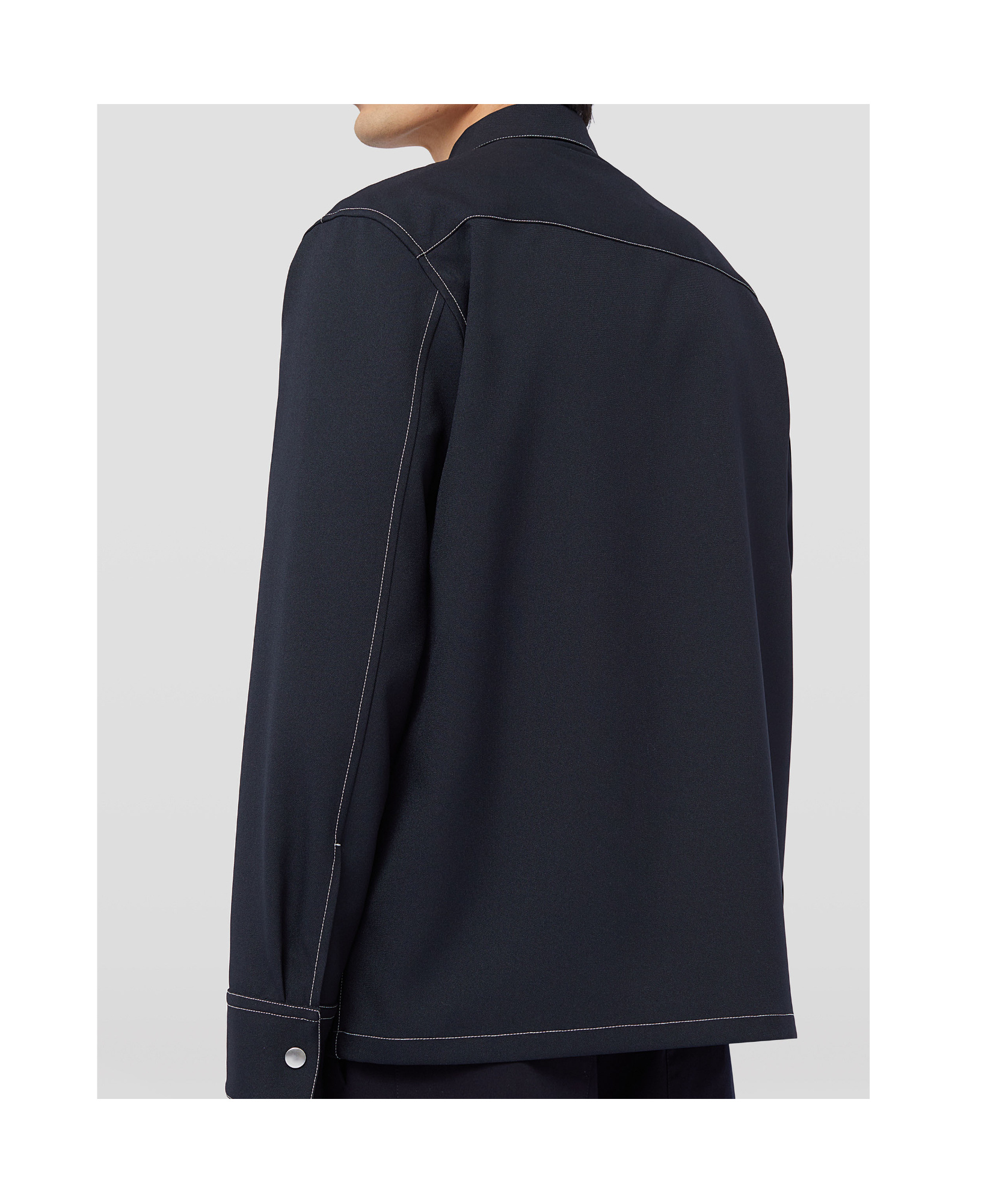 Jil Sander Straight Plain Jacket In Black