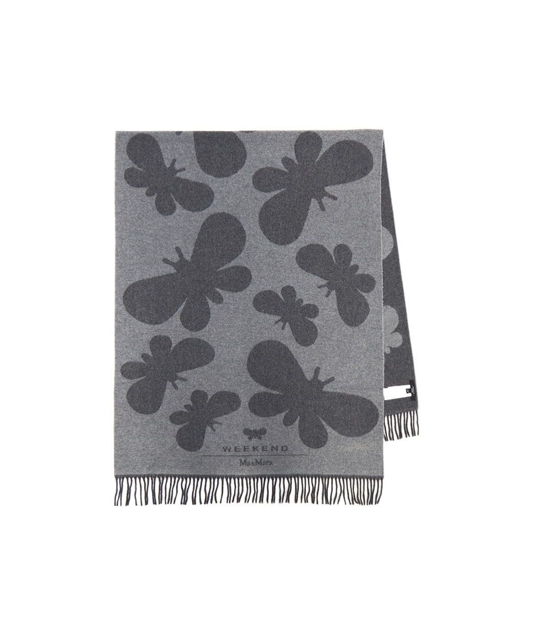 Weekend Max Mara Pattern Scarf In Gray
