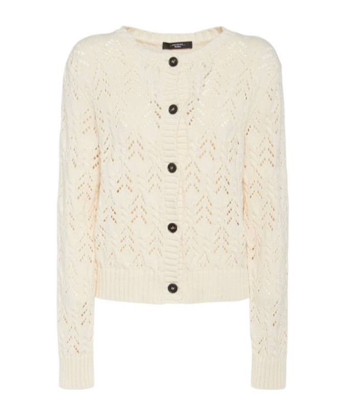 Weekend Max Mara Round-collar And Long-sleeved Cardigan