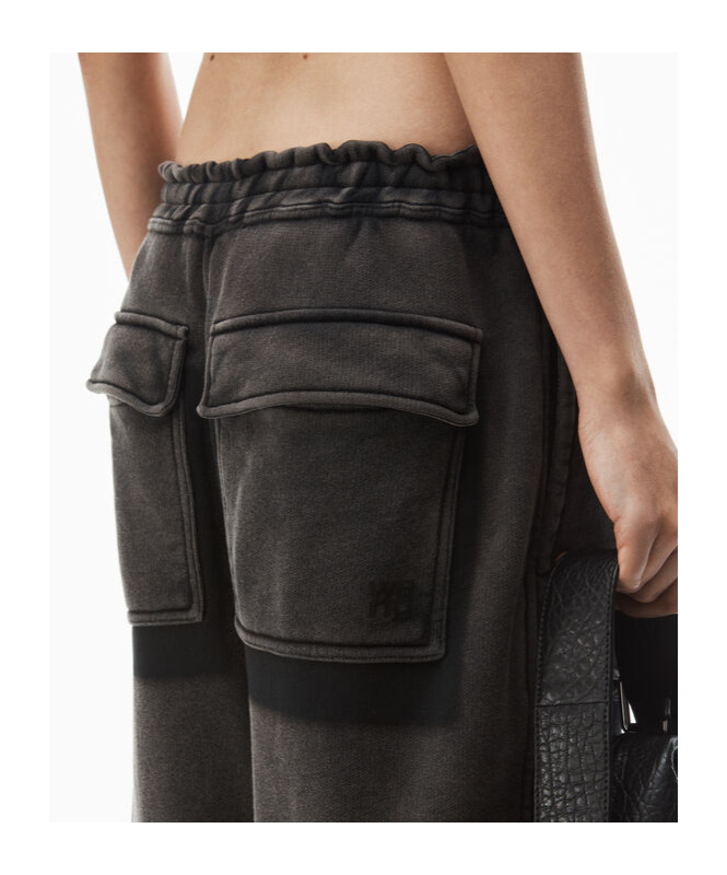 ALEXANDER WANG COTTON CARGO TRACK PANTS