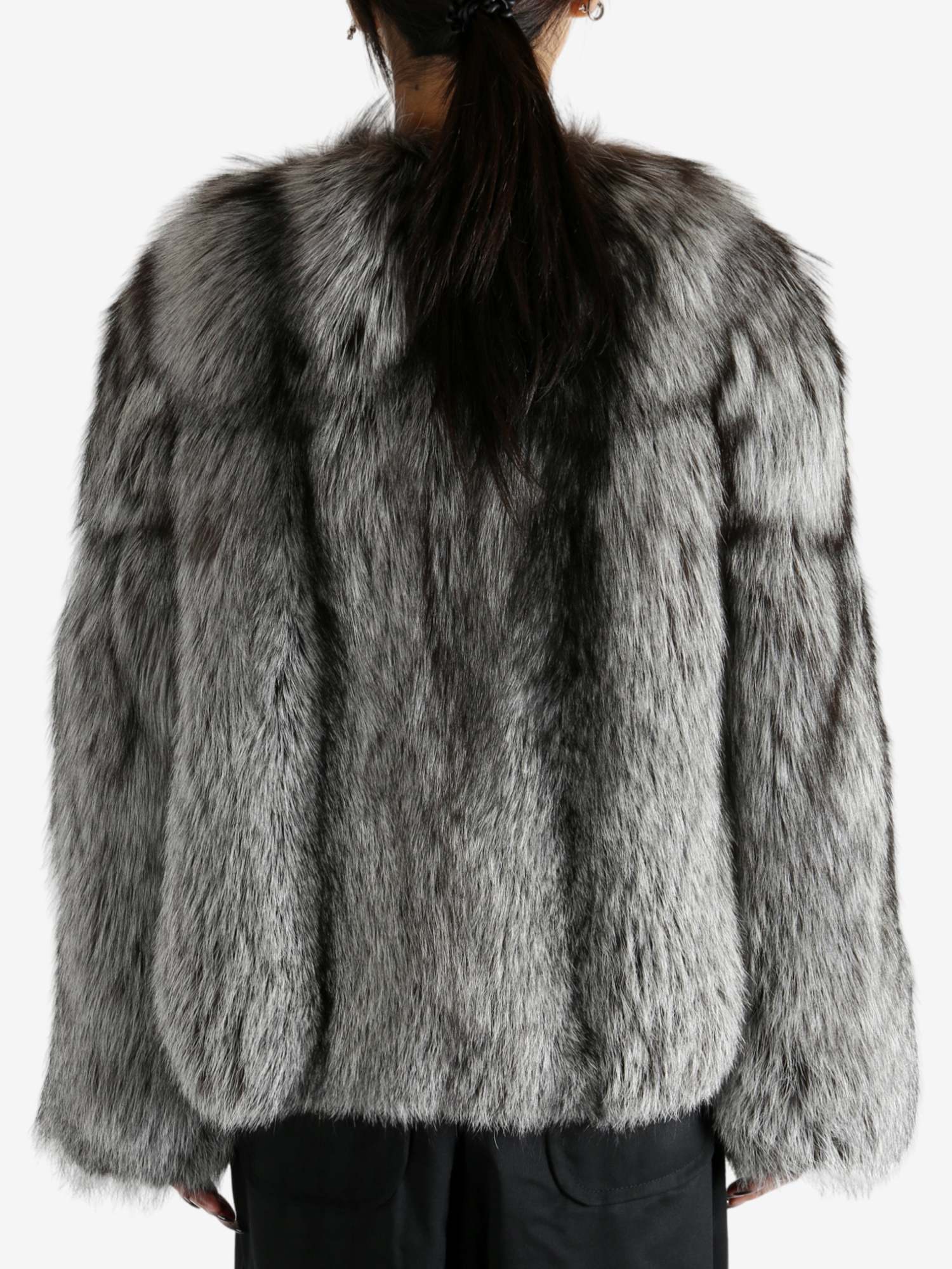 Yves Salomon Long-sleeved Fur Jacket In Multi