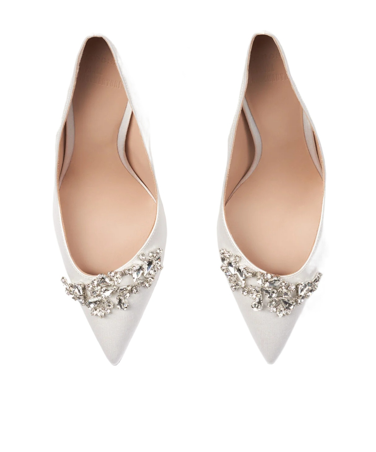 Scarosso Greta Embellished Pointed-toe Pumps In White