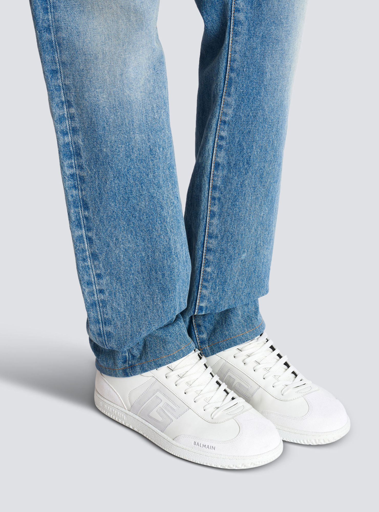 Balmain Swan Sneakers In White