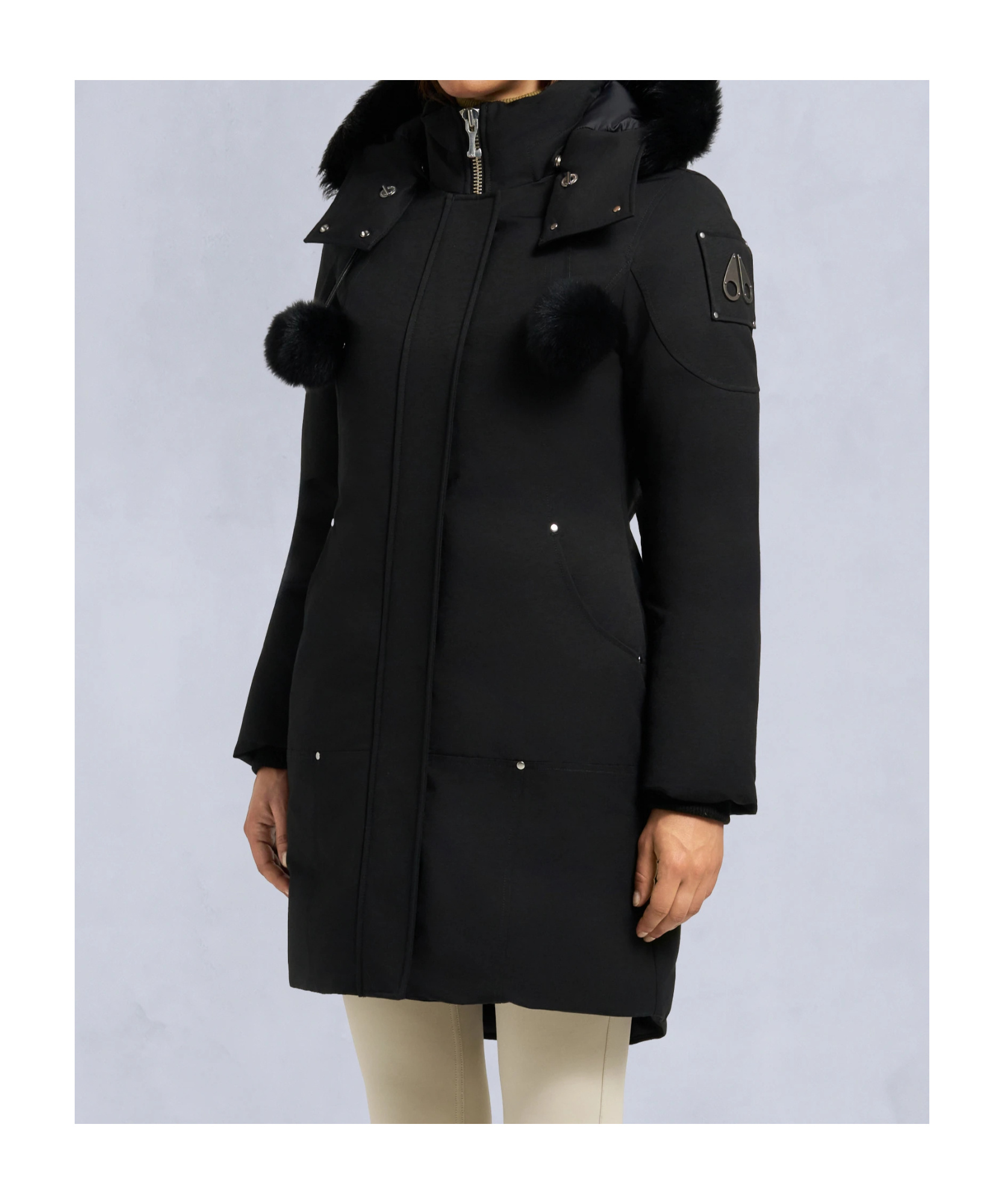 Moose Knuckles Original Stirling Parka In Black