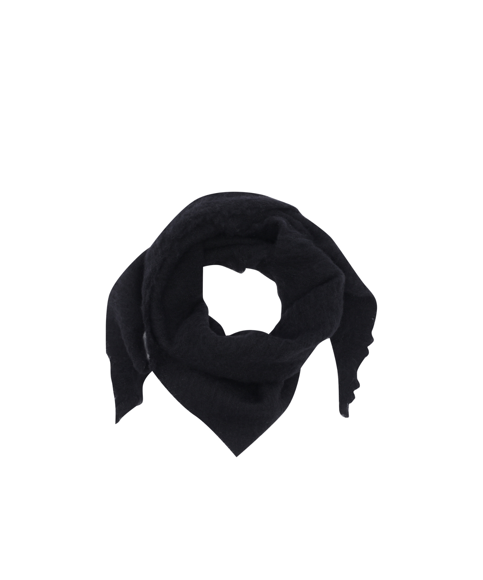 Faliero Sarti Virgin-wool-silk Scarf In Black