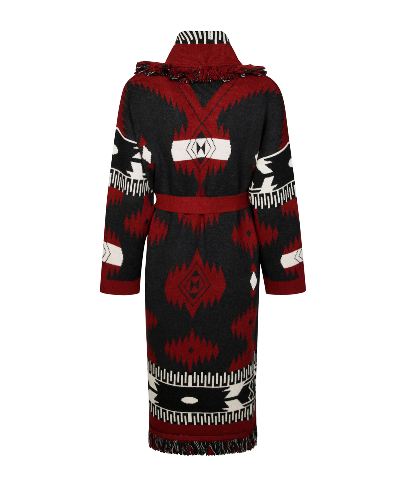 Alanui Long-sleeved Knitted Cardigan In Multi