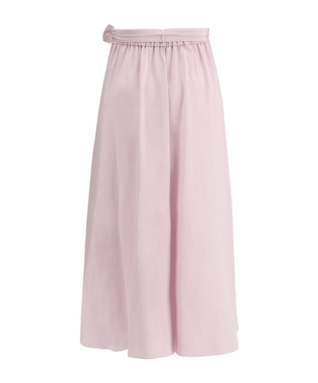 Shop Forte Forte Wrap Midi Skirt In Pink