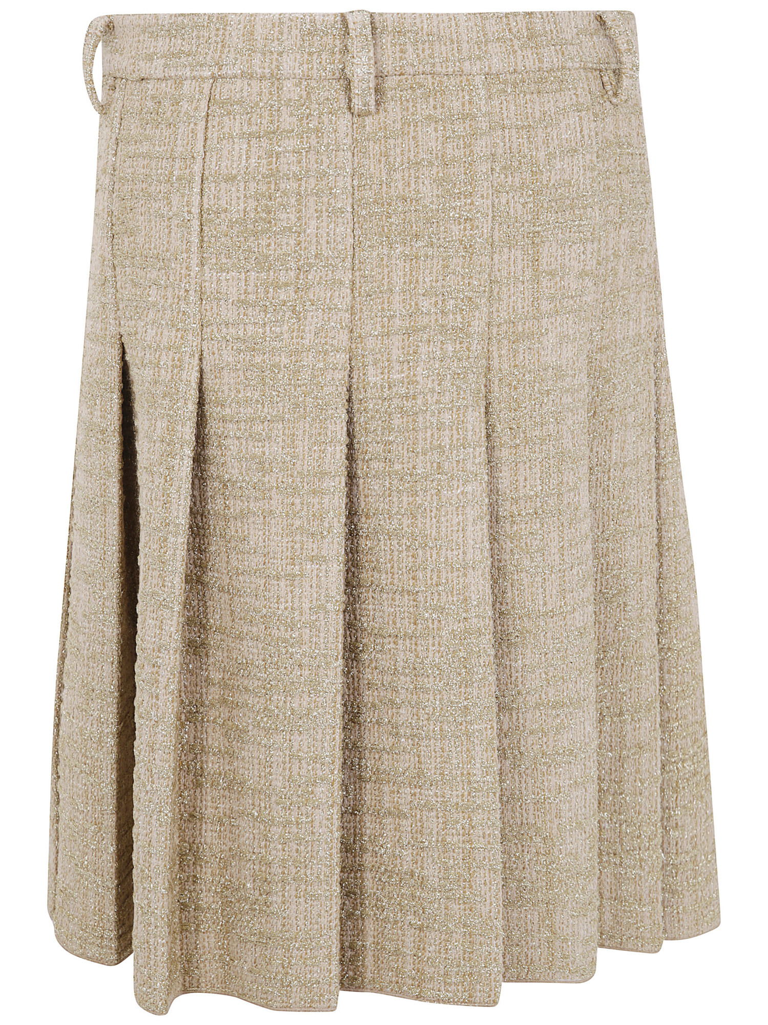 N°21 Embellished Pleated Skirt In Black