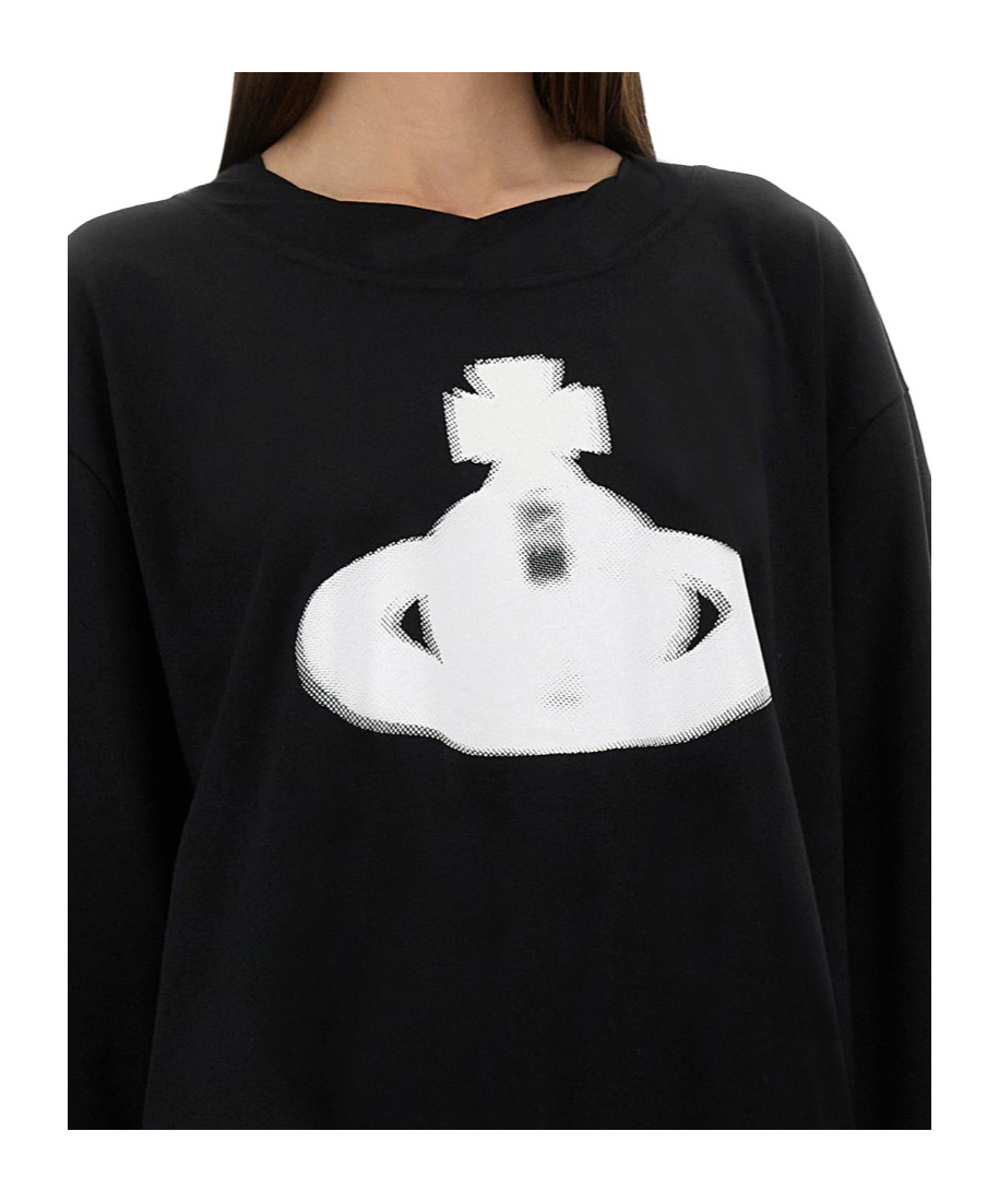 Vivienne Westwood Halftone Orb Isla T-shirt Dress In Black