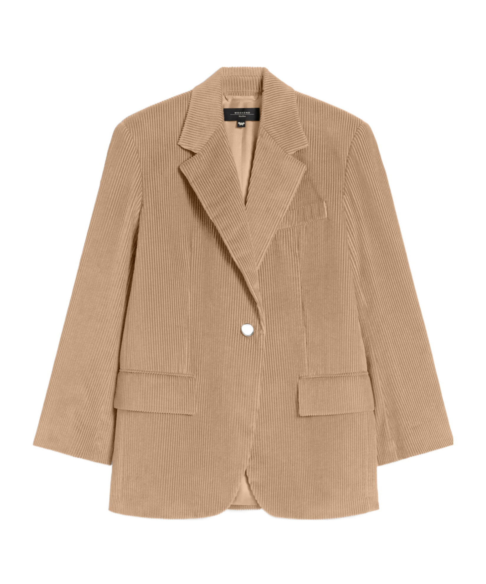 Weekend Max Mara Single Breasted Blazer In Brown