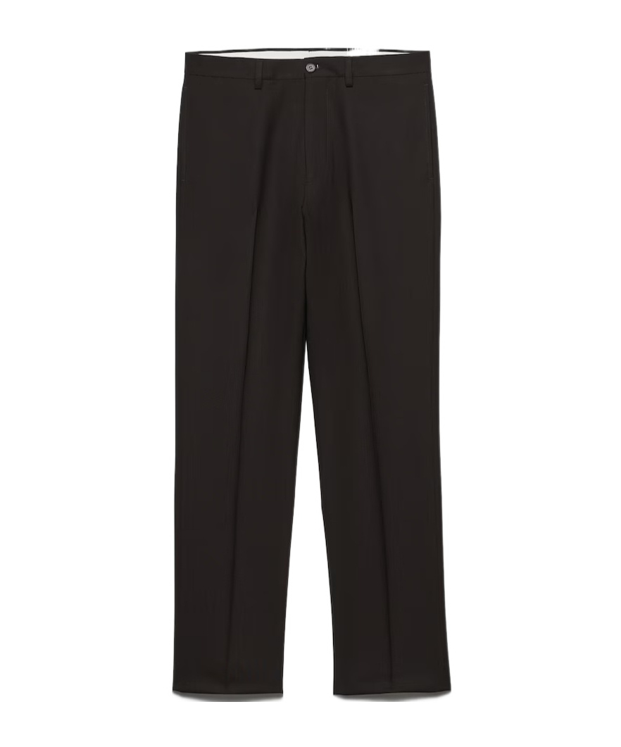 Prada Wool Pants In Brown