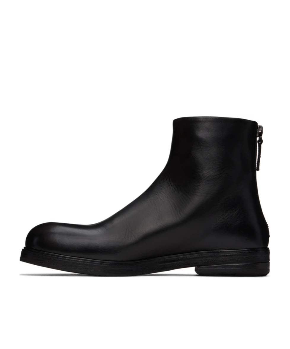 Marsèll Black Zucca Zeppa Ankle Boots In Black