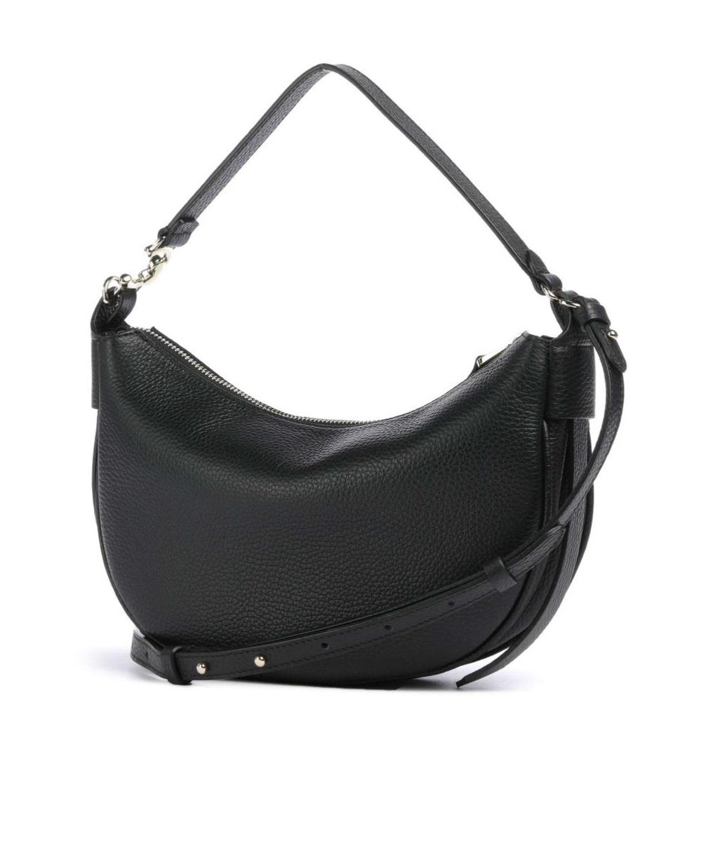 Coccinelle Zippered Shoulder Bag In Black