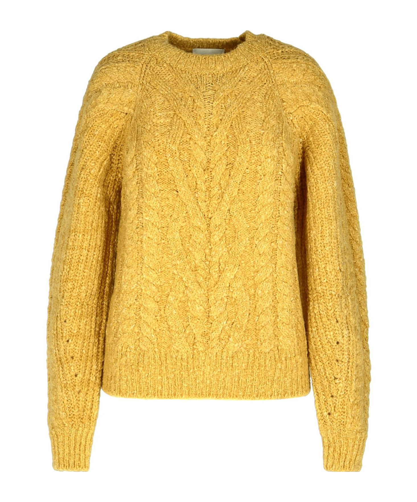 Isabel Marant Crewneck Long-sleeved Jumper In Yellow
