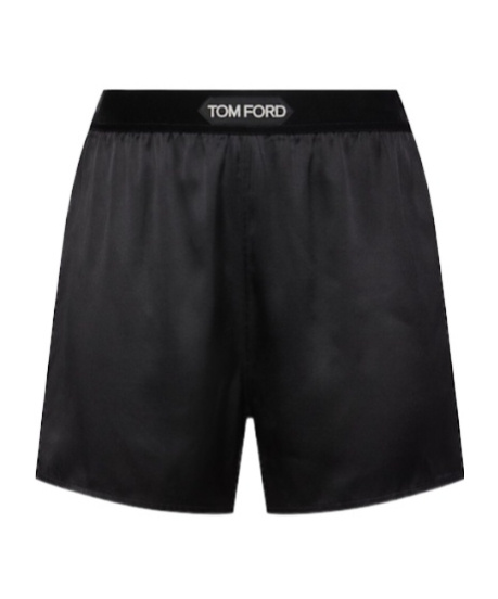 Tom Ford Velvet-trimmed Silk-blend Satin Shorts