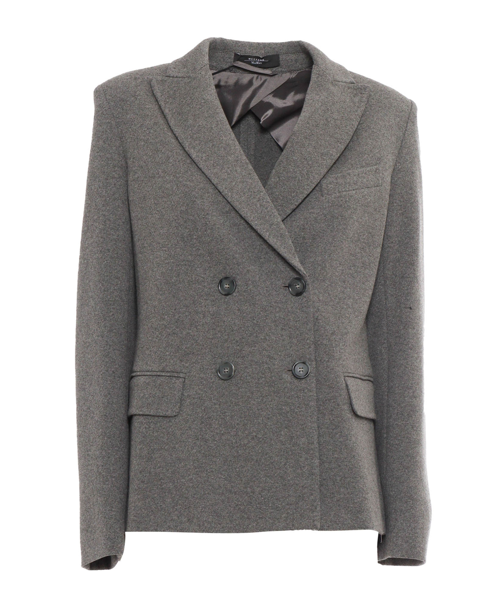 Weekend Max Mara Long-sleeved Suit Coat In Black