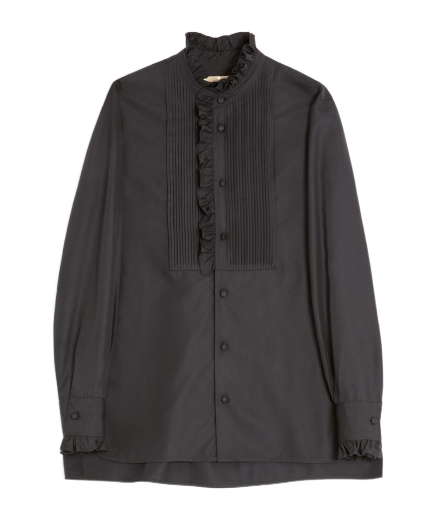 Valentino Long-sleeved Shirt In Black