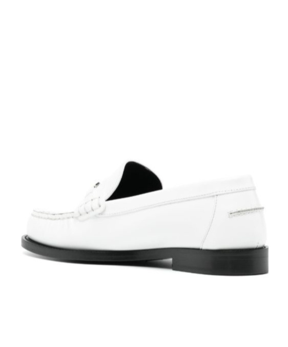Versace Medusa '95 Leather Loafers In White