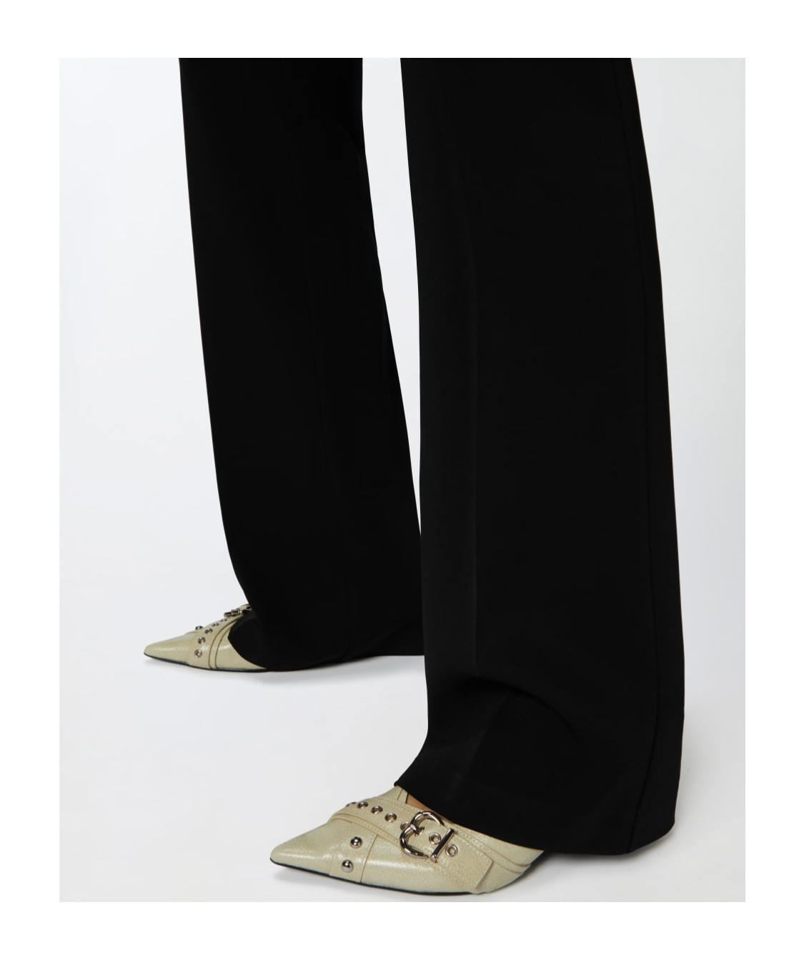 Pinko High-waisted Trousers In Black