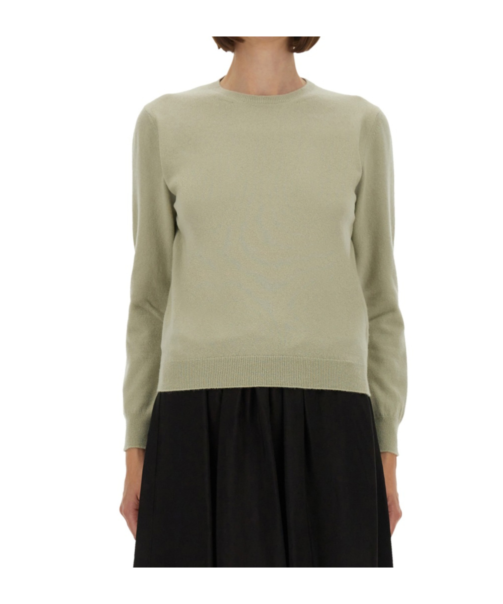 Maison Margiela Long Sleeved Crewneck T-shirt In Gray