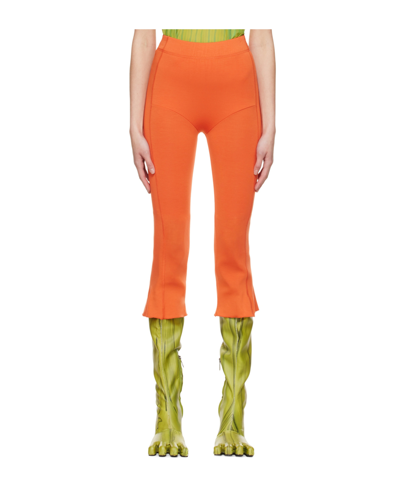 Avavav Orange 3/4 Apartment Trousers In Red